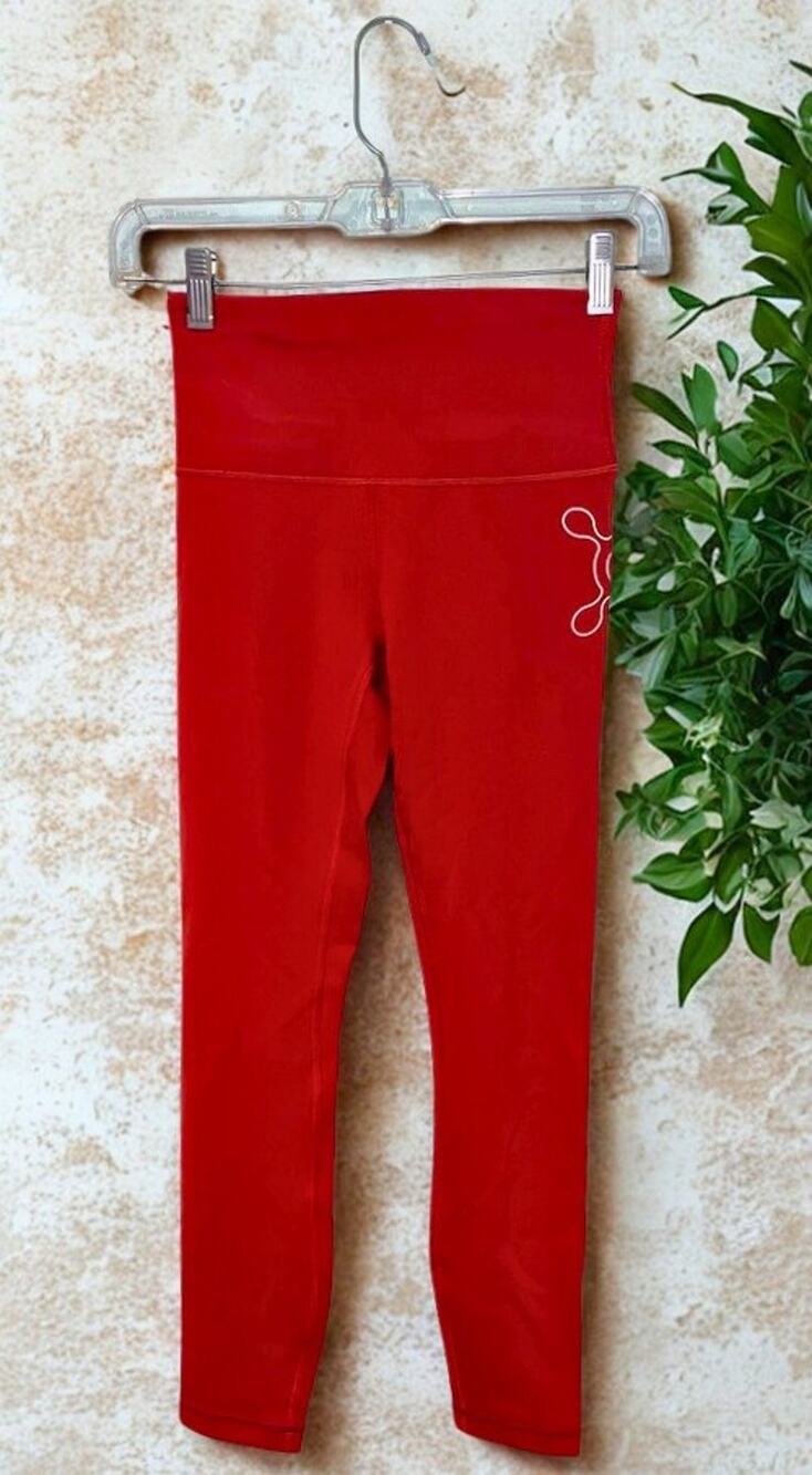 Lululemon x Orangetheory Wunder Train HR Tight 25” Sz. 4 Cayenne NWOT Rare